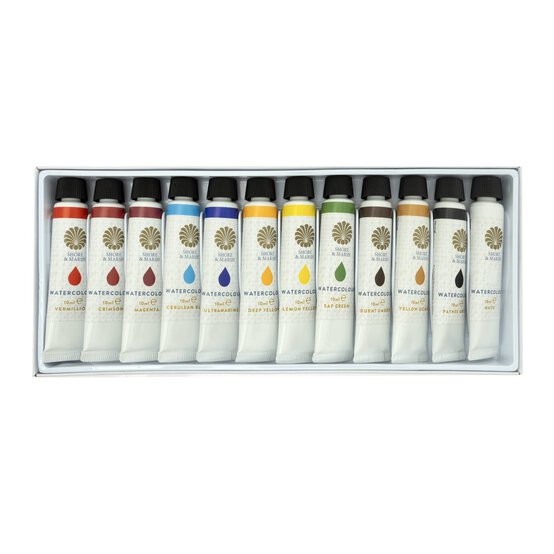 Shore & Marsh Watercolour Paint 10ml 12 Pack image number 1