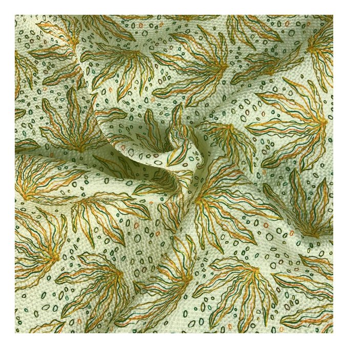 Yellow Coral Crinkle Fabric by the Metre image number 1