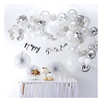 Ginger Ray Silver Balloon Arch Kit image number 2
