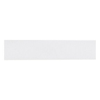 White Grosgrain Ribbon 15mm x 5m