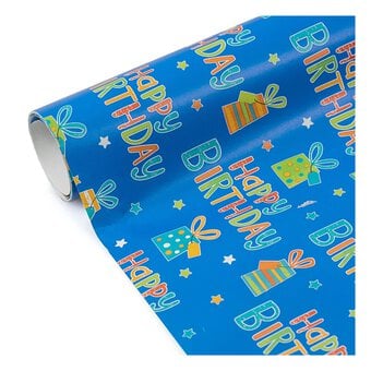 Assorted Happy Birthday Wrapping Paper 69cm x 3m image number 3