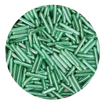 FunCakes Green Metallic Rods 70g