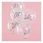 Ginger Ray Pastel Birthday Confetti Balloons 5 Pack image number 2
