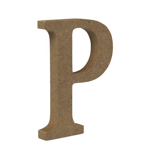 MDF Wooden Letter P 8cm image number 1