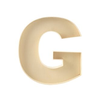 Wooden Fillable Letter G 22cm image number 3