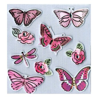 Express Yourself Butterflies Card Toppers 9 Pieces