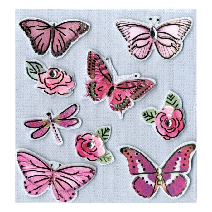 Express Yourself Butterflies Card Toppers 9 Pieces image number 1