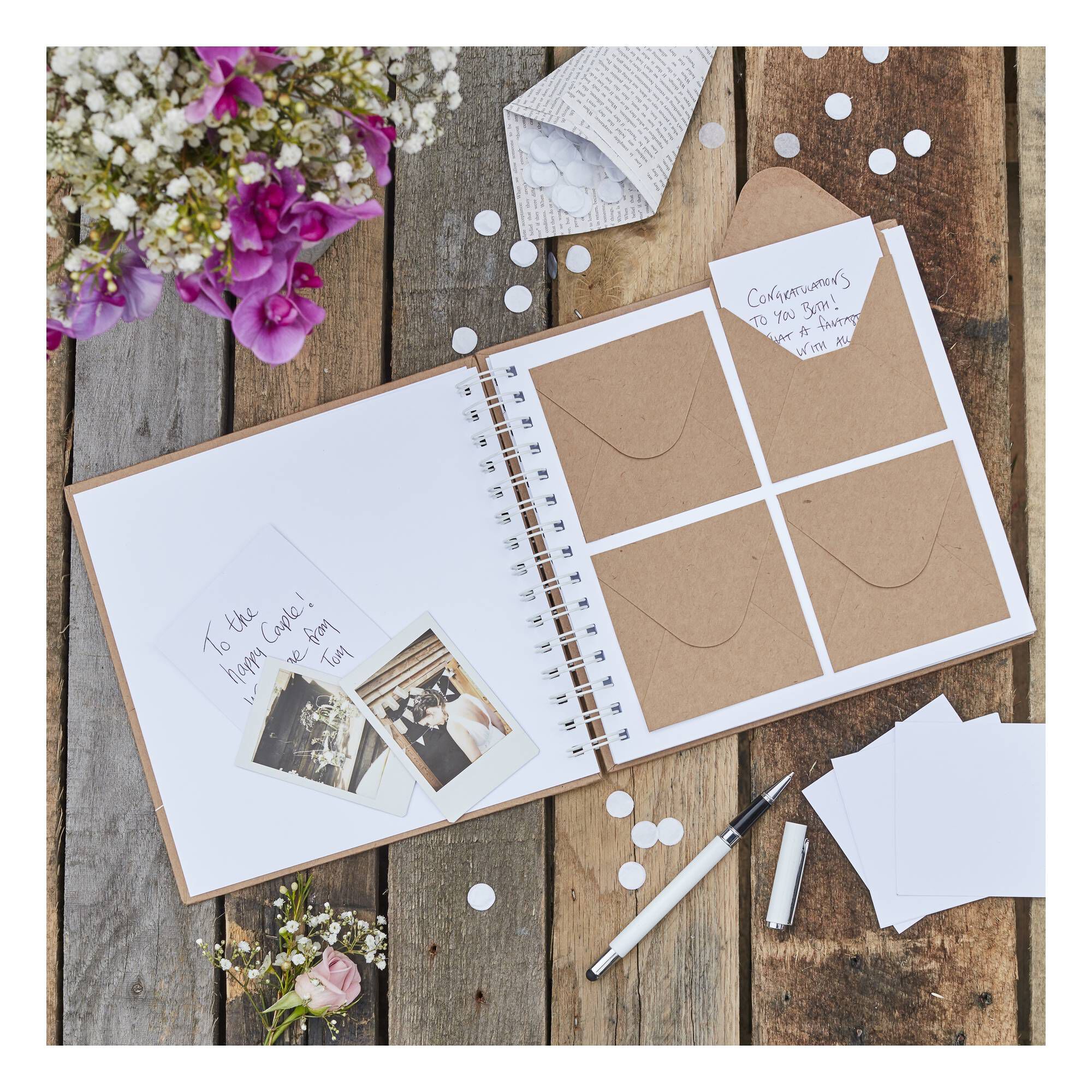 Ginger Ray Mini Envelope Guestbook Hobbycraft