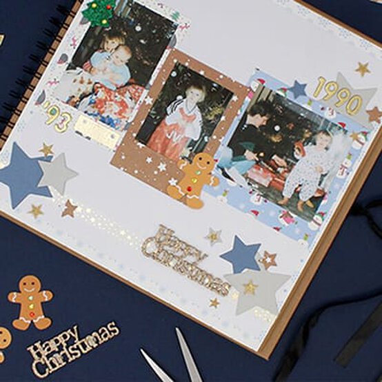 My First Christmas Scrapbook Layout image number 1