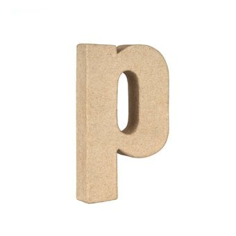 Lowercase Mini Mache Letter P