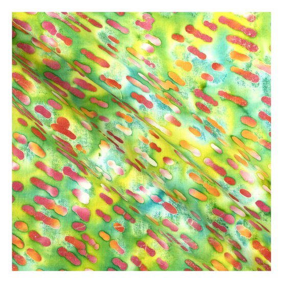 Green Batik Cotton Fat Quarters 4 Pack image number 5