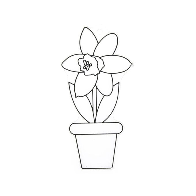 Daffodil Plastic Suncatcher image number 1