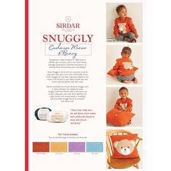 Sirdar Snuggly Bear Sweater and Cushion Pattern 5372 image number 3