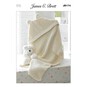 James C Brett Flutterby Chunky Hooded Blanket Pattern JB174 image number 1