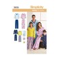 Simplicity Family Pyjamas Sewing Pattern 3935  image number 1