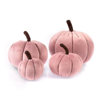 Pink Plush Pumpkin Collection 4 Pack Bundle