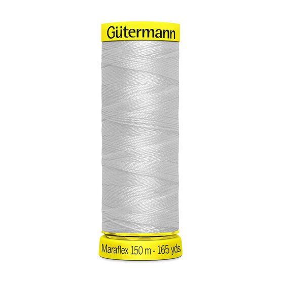 Gutermann Light Grey Maraflex Stretchy Sewing Thread 150m (8) image number 1
