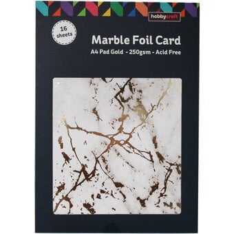 Gold Marble Foil Card A4 16 Sheets image number 3