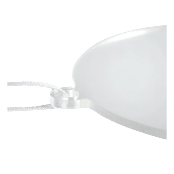 Hanging Clear Acrylic Circle Decoration 10cm image number 3