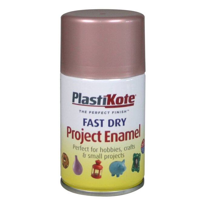 PlastiKote Rose Gold Fast Dry Enamel Spray Paint 100ml image number 1