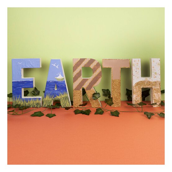 Mache Letter J 20cm image number 5