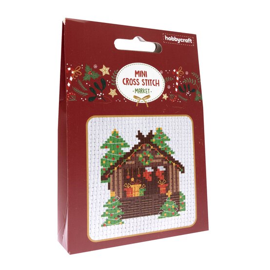 Christmas Market Mini Cross Stitch Kit image number 1