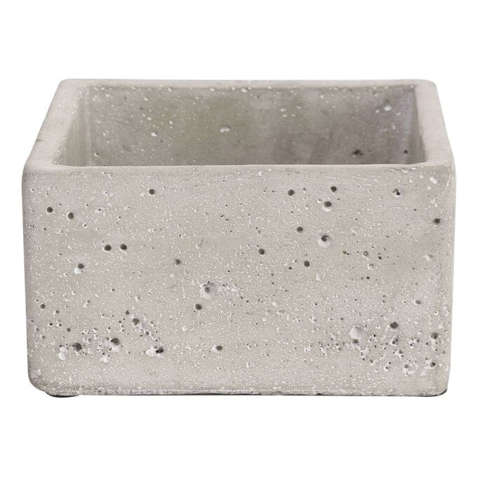 Square Cement Pot 12.5cm image number 1