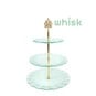 Whisk Ripple Effect Three Tier Glass Cake Stand image number 1