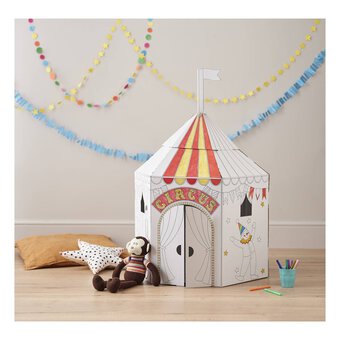 Colour-In Cardboard Circus Tent