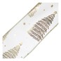 White and Gold Tree Wire Edge Velvet Ribbon 63mm x 3m image number 3