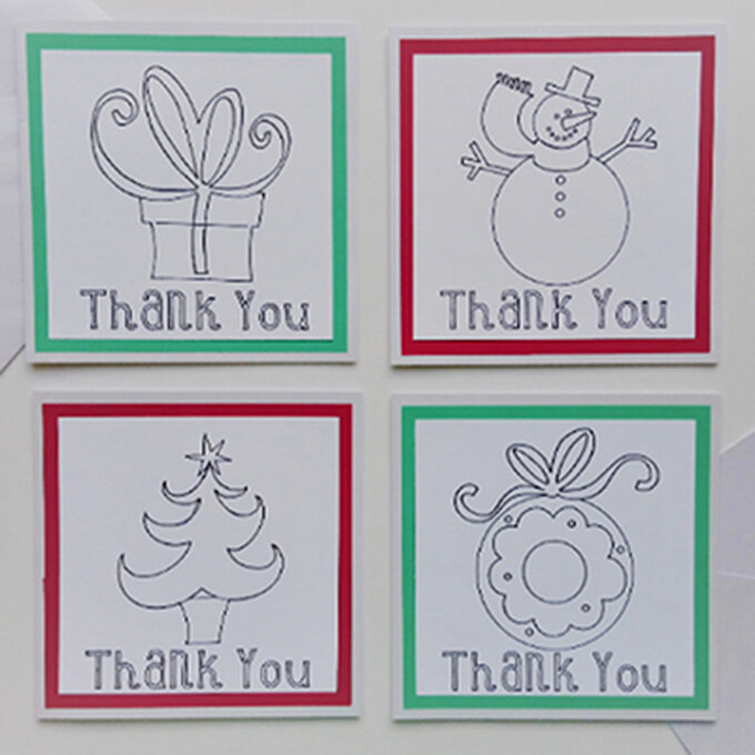 Cricut How to Make Thank You Colouring Cards Hobbycraft
