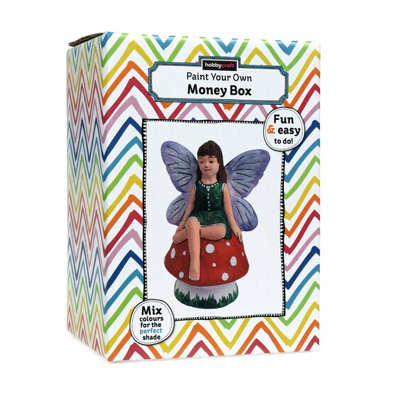 Paint Your Own Fairy Money Box 16cm x 12cm x 10cm image number 7