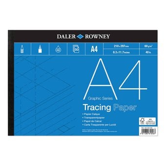 Daler-Rowney Graphic Series Tracing Paper A4 50 Sheets