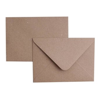 Kraft Envelopes C6 50 Pack