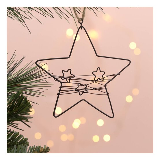 Star Wire Decoration 10cm image number 1