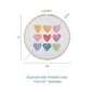 Trimits Ombre Hearts Embroidery Hoop Kit image number 4