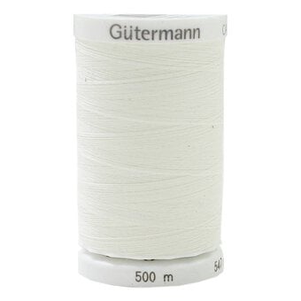 Gutermann White Sew All Thread 500m (111)