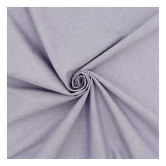 Lavender Chambray Cotton Fabric by the Metre