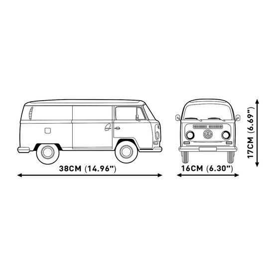 COBI Volkswagen T2a Camper Van Executive Edition Set 1:12 image number 5