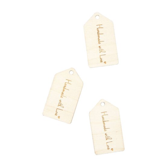 Papermania Handmade with Love Wooden Tags 6 Pack image number 3