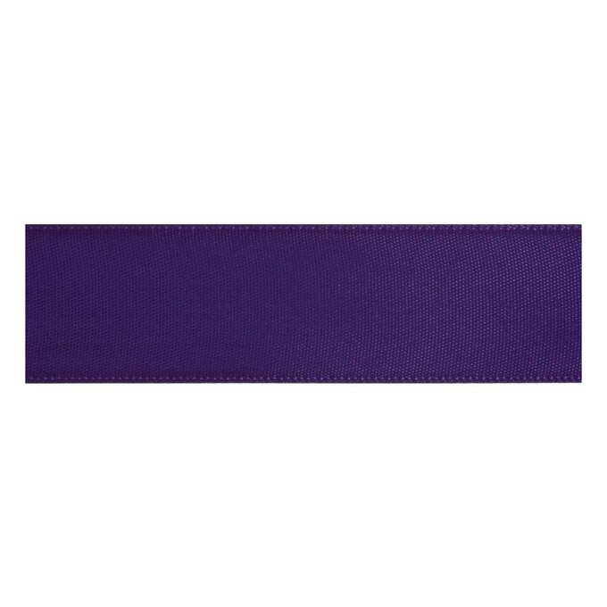 Purple Double-Faced Satin Ribbon 12mm x 5m image number 1