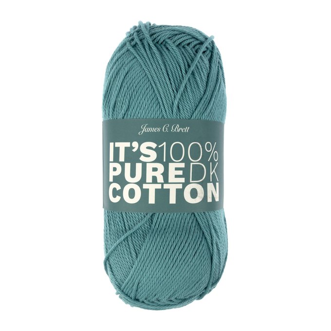 James C Brett Dusty Teal It’s Pure Cotton Yarn 100g image number 1