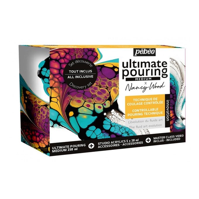 Pebeo Ultimate Pouring Medium x Nancy Wood Discovery Set | Hobbycraft