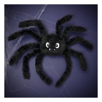 Fluffy Black Spider Headband