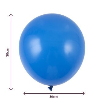 Royal Blue Latex Balloons 10 Pack image number 2