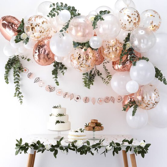 Ginger Ray Rose Gold Balloon Arch Kit image number 4
