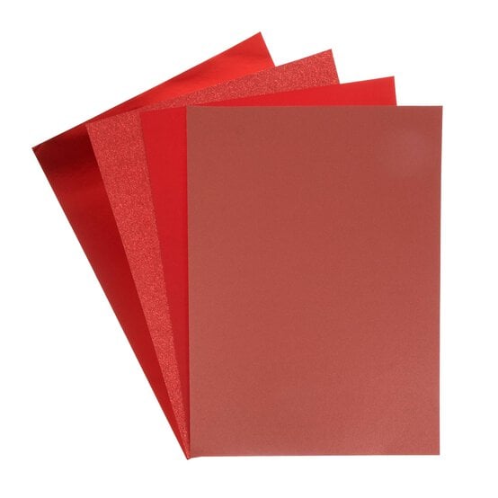 Mixed Red Paper Pad A4 24 Sheets  image number 3