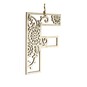 Wooden Filigree Hanging Letter F 12cm image number 1