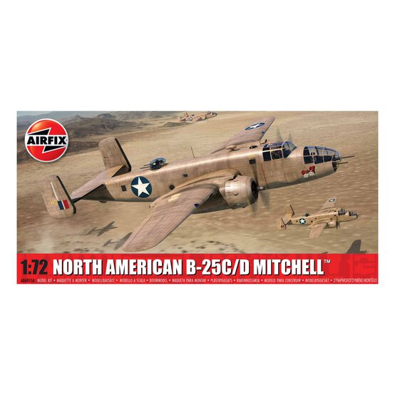 Airfix North American B-25C/D Mitchell Model Kit 1:72 image number 1