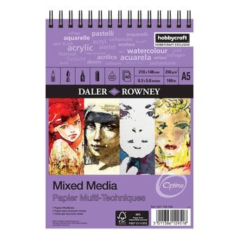 Daler-Rowney Optima Mixed Media Spiral Pad A5